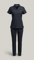 Midnight navy tailored scrub set